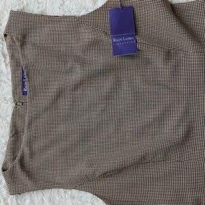 Ralph Lauren Collection Purple Label Houndstooth Sheath Dress